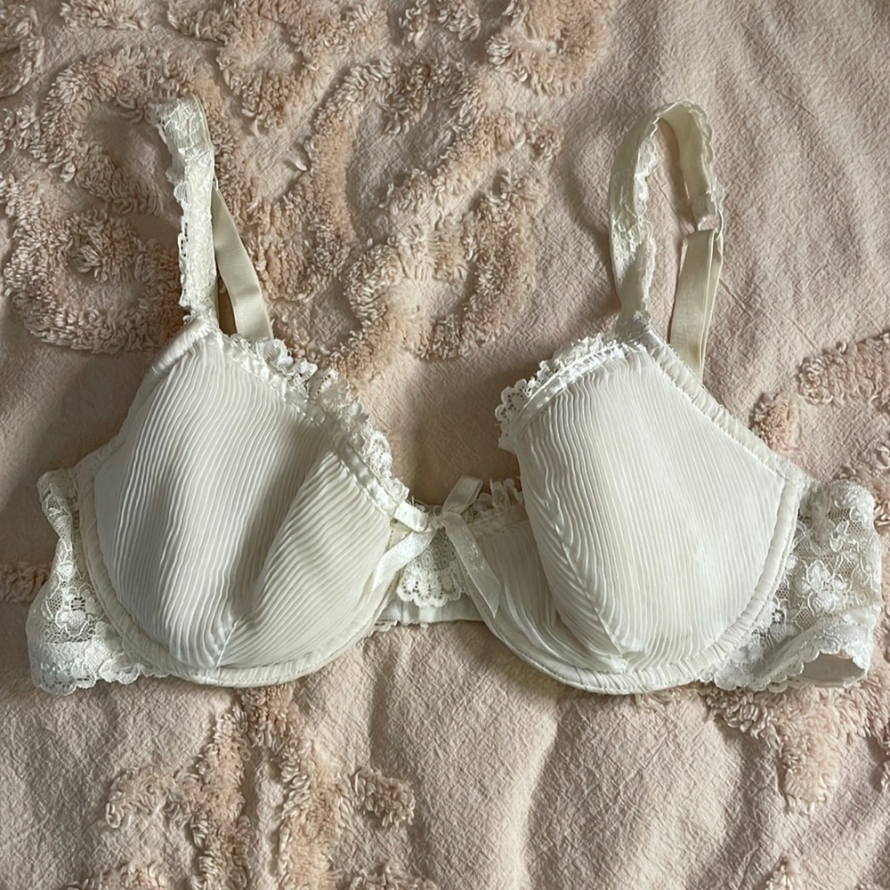 Secret Treasures | White Chiffon Lace Bra